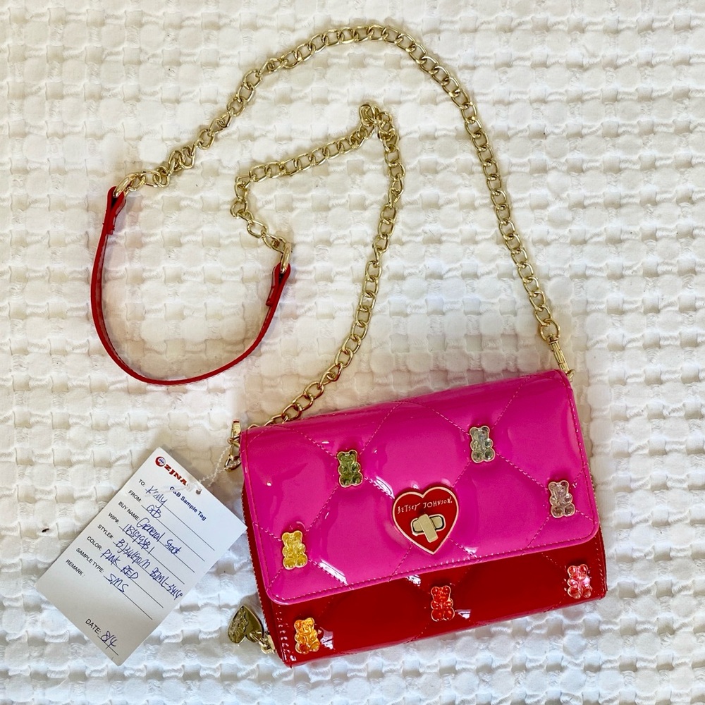 Betsey Johnson purse / wallet on chain